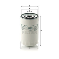 Фильтр масляный MANN-FILTER W 1160/2